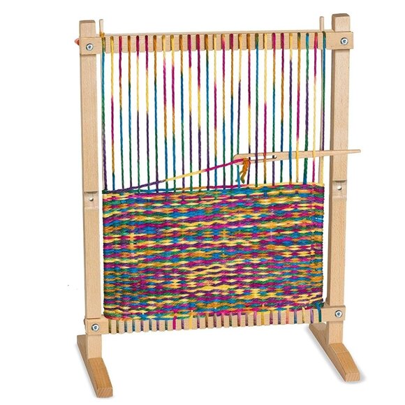 NEW Melissa & Doug Crafting Waving Loom Knitting Kids Craft Frame STEM TOY Monte - Picture 7 of 9
